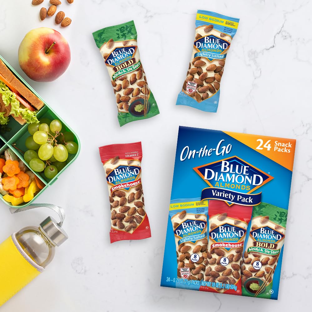 Blue Diamond Almonds office desk snack within reach