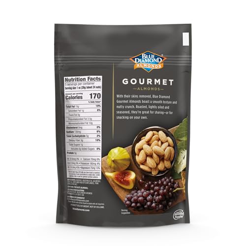 Blue Diamond Almonds on cheese board offer a savory crunch to enhance boards.