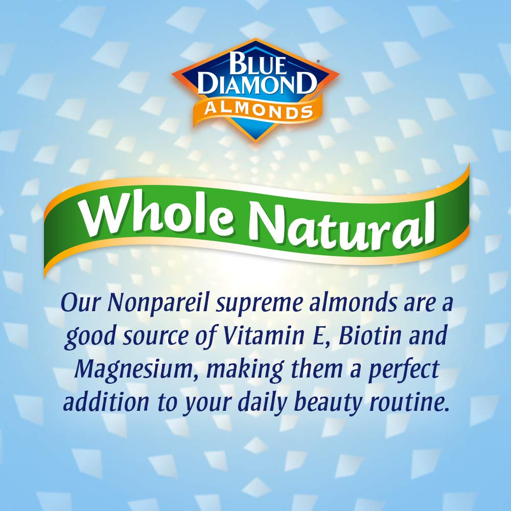 Blue Diamond almonds on kitchen shelf for quick lunches