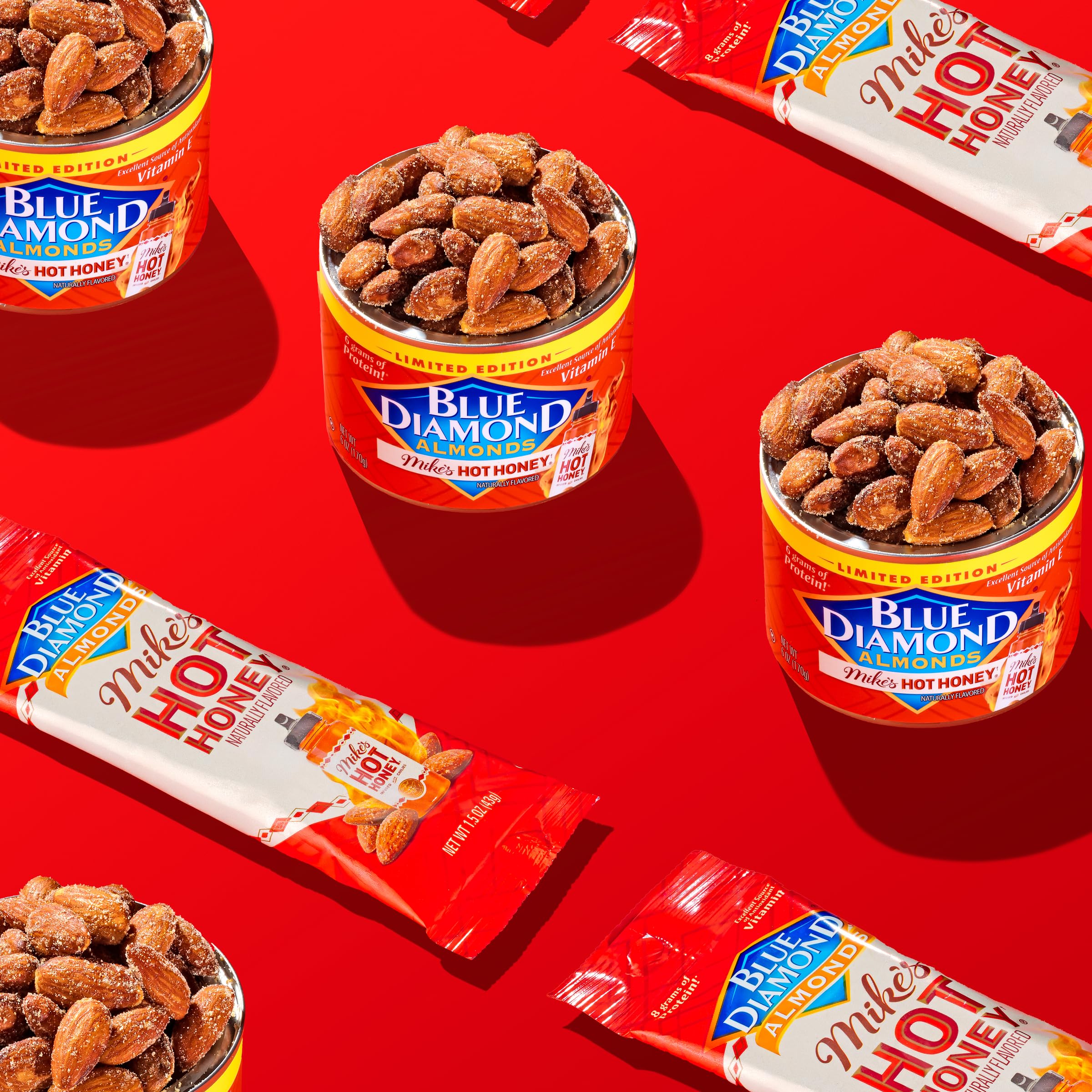 Blue Diamond almonds as a protein-rich snack option.