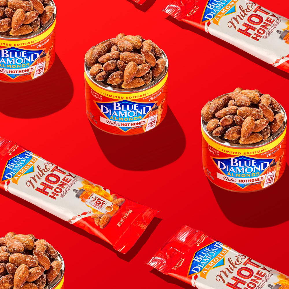 Blue Diamond almonds as a protein-rich snack option.