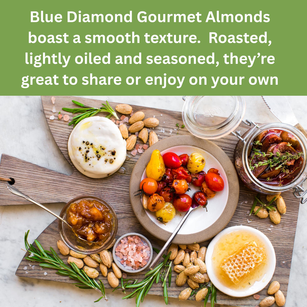 Blue Diamond Almonds provide 6g plant protein per serving for snacking