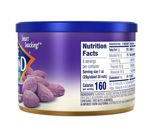 Blue Diamond almonds pouring into bowl, perfect crunchy snack anytime.