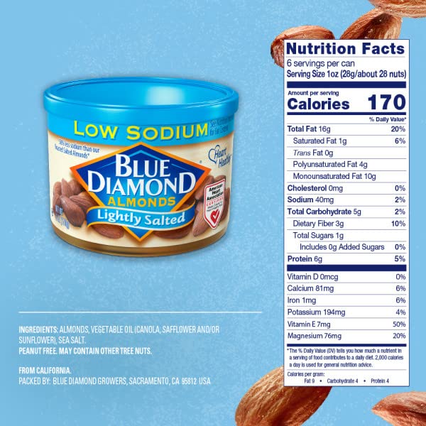 Blue Diamond Almonds on a snack plate with cheese, a healthy, flavorful addition.