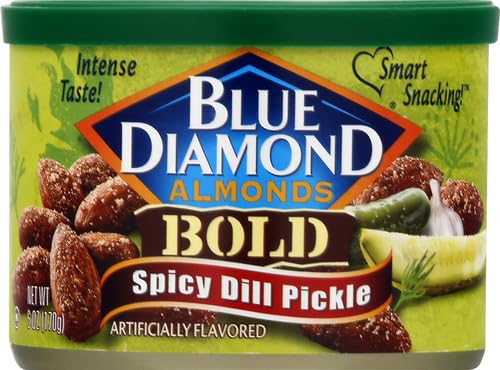 Blue Diamond Almonds Spicy Dill Pickle serve-bowl, ready for sharing at gatherings or picnics.