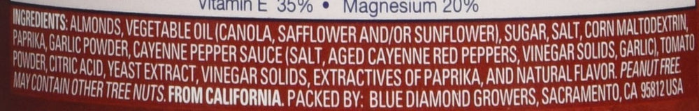 Blue Diamond Sriracha almonds on the go, resealable for travel snacking.