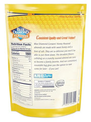Blue Diamond Honey Roasted Almonds used as ice cream topping for sweet crunch