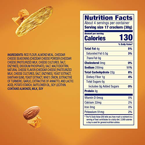 Blue Diamond Nut Thins gluten-free snack, a tasty option for gluten-free diets.