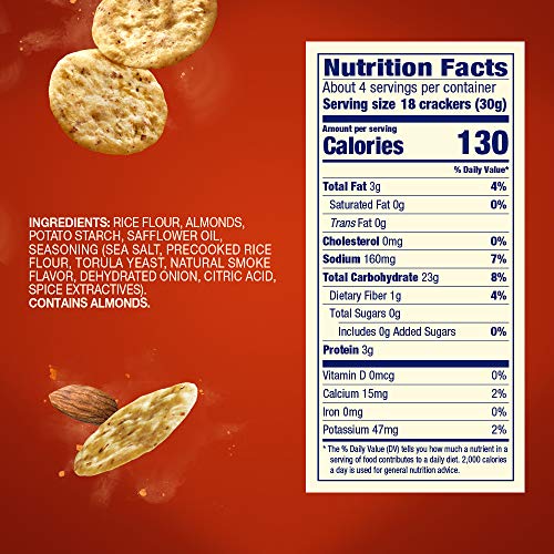 Blue Diamond Almonds Nut-Thins Smokehouse pack on shelf offers a convenient 12-box bundle