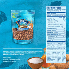 Blue Diamond Salt N' Vinegar snack portion, portable tangy crunch
