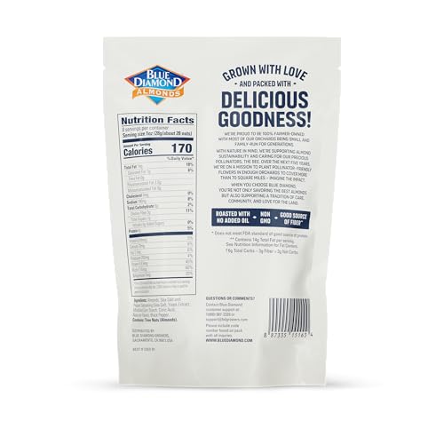 Blue Diamond almonds close-up highlighting bold flavor and roasted texture.
