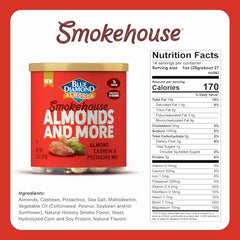 Blue Diamond almonds close-up, rich roasted flavor and satisfying crunch.