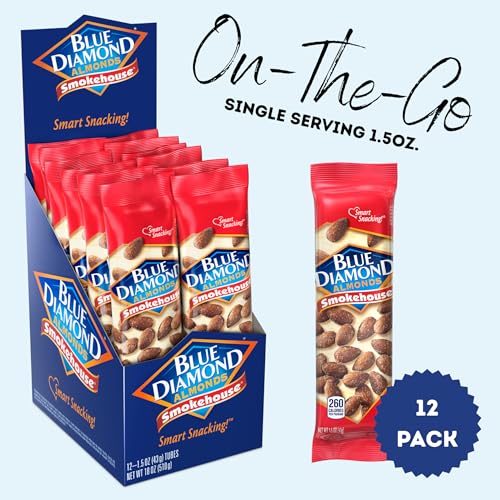 Blue Diamond Smokehouse almonds travel-friendly pack for commuting