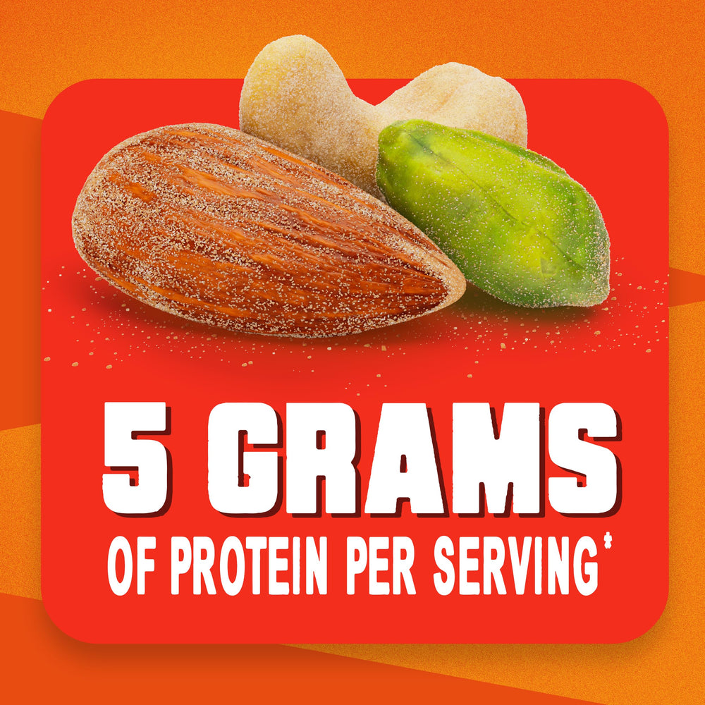 Blue Diamond nuts in a bowl, balanced protein and fiber on-the-go.