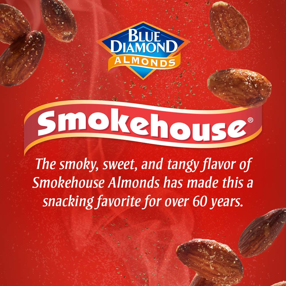 Blue Diamond Smokehouse almonds ready to serve at parties with bold, smoky taste.