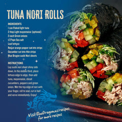 Blue Dragon Sushi Nori seaweed used as salad topping adds smoky sea flavor.