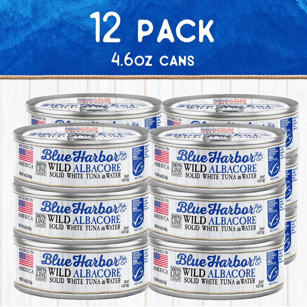 Blue Harbor Fish Co. label with certifications signals dolphin-safe sourcing and responsible practices