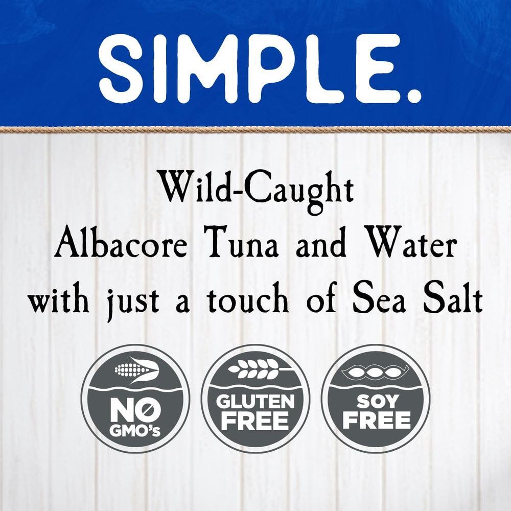 Blue Harbor MSC-certified tuna label close-up, highlighting sustainable sourcing.