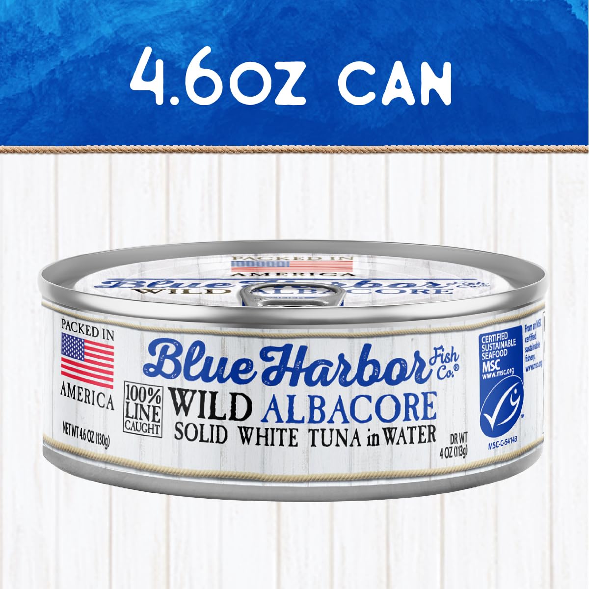 Blue Harbor tuna with sea salt dash image, simple seasoning option for meals.
