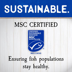 Blue Harbor Wild Albacore Tuna can with MSC label, sustainable choice