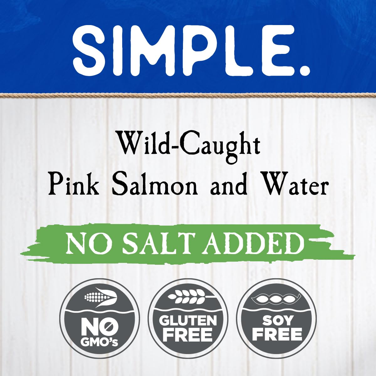 Blue Harbor Wild Pink Salmon open can served on a plate for quick meals.