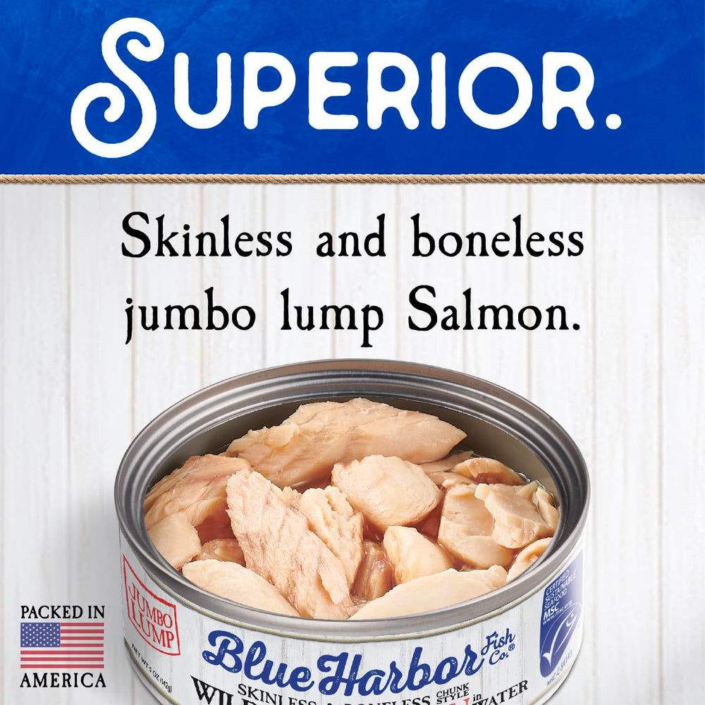 Blue Harbor Wild Pink Salmon with rice bowl provides a protein-forward dinner idea.
