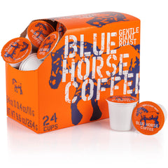 Blue Horse Kona Coffee Gentle Giant pod pack ready for your morning routine.