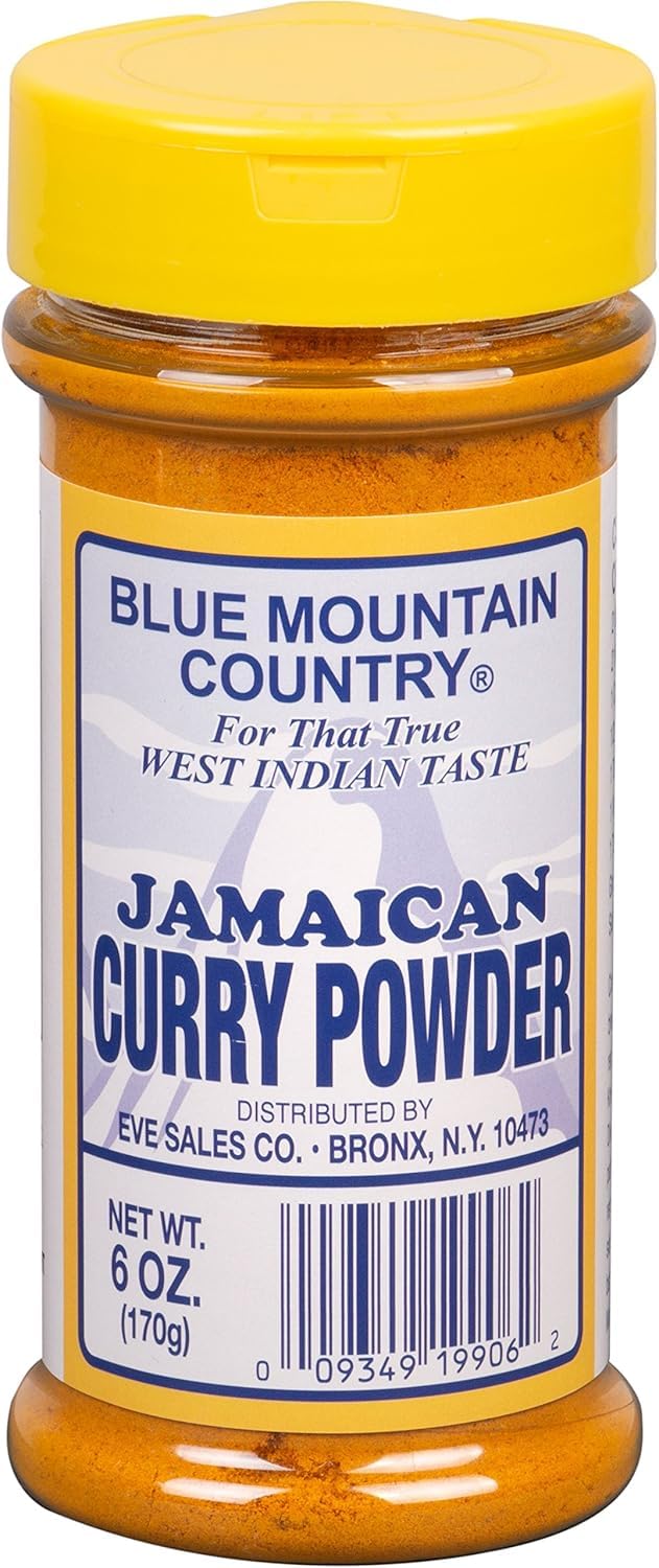 Blue Mountain Country Jamaican Curry Powder shaker top for easy seasonings.
