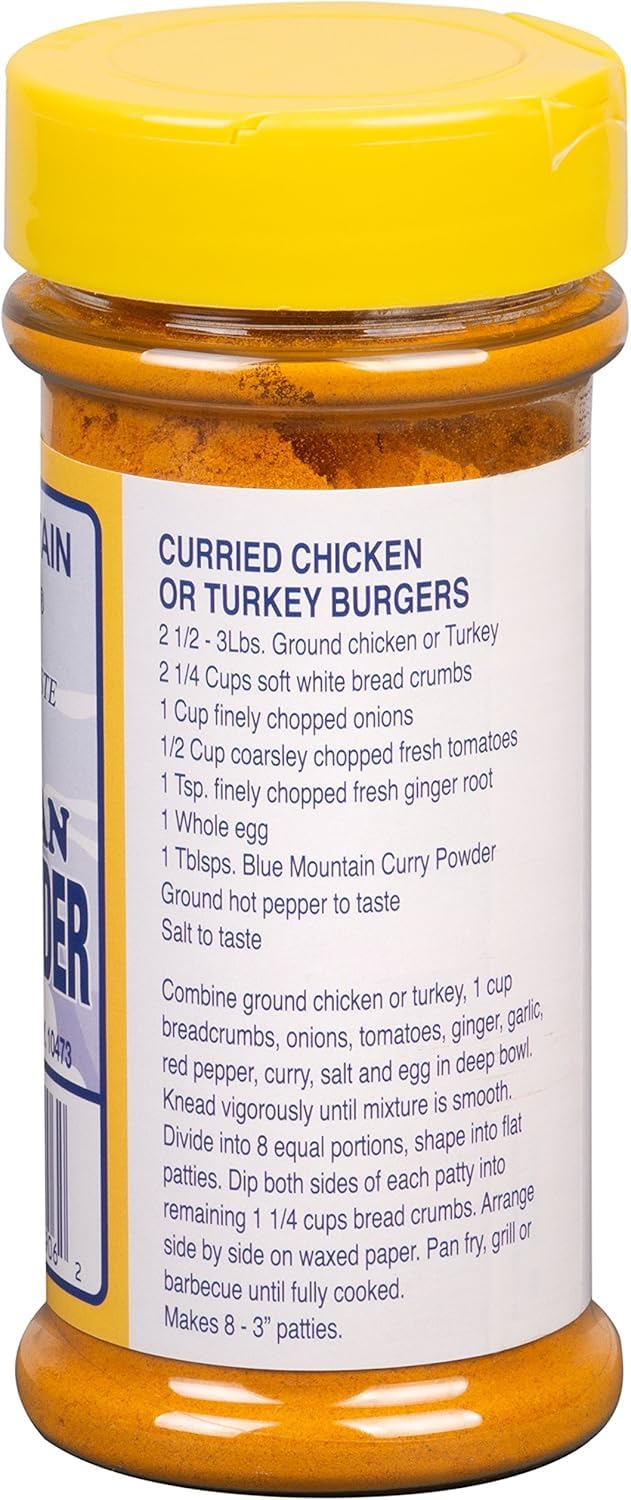 Blue Mountain Country Jamaican Curry Powder spice blend mix for versatile dishes.