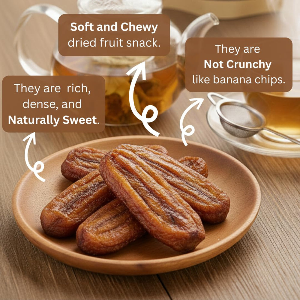 Blue Orchid Organic sun dried bananas vegan-friendly snack for all ages.