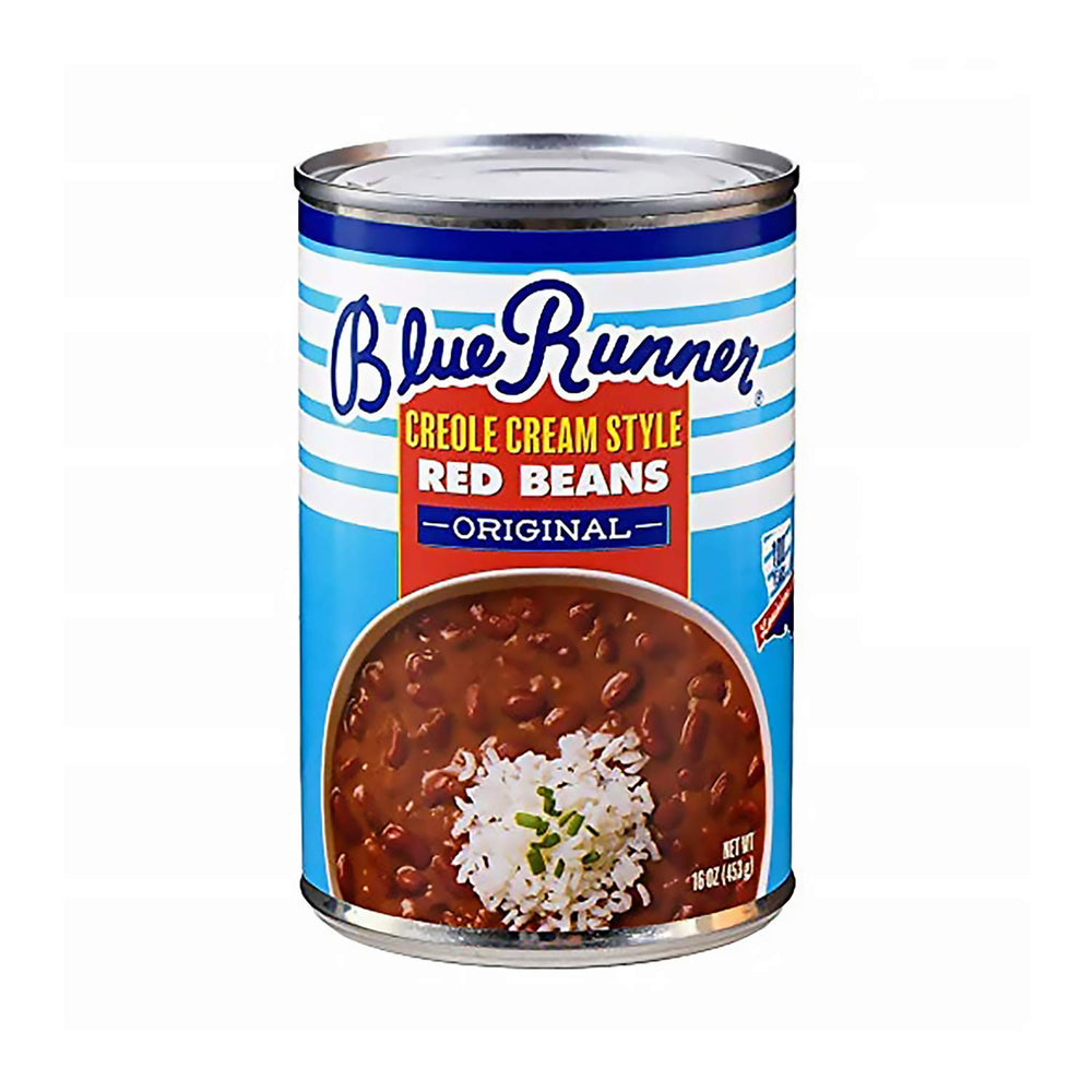 Blue Runner Creole Cream Style Red Beans slow-cooked texture, ideal for creamy gumbo base.