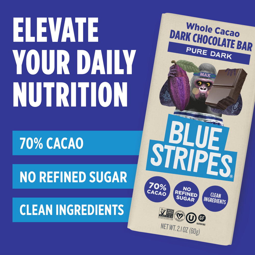 Blue Stripes coconut sugar sweetness bar, naturally sweet without refined sugar.