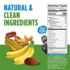 Blue Stripes peanut butter banana bites provide convenient protein boost.
