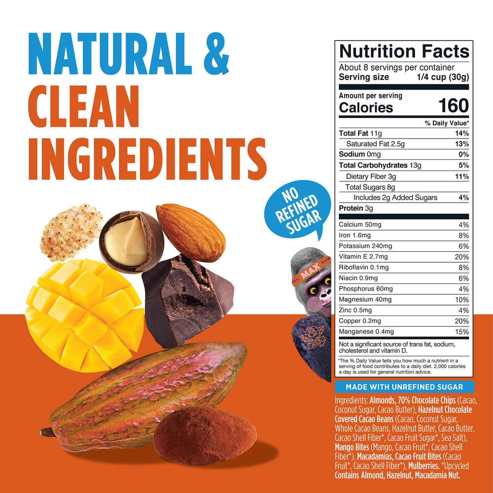 Blue Stripes Trail Mix almonds deliver crunch and protein for snacking on the go.