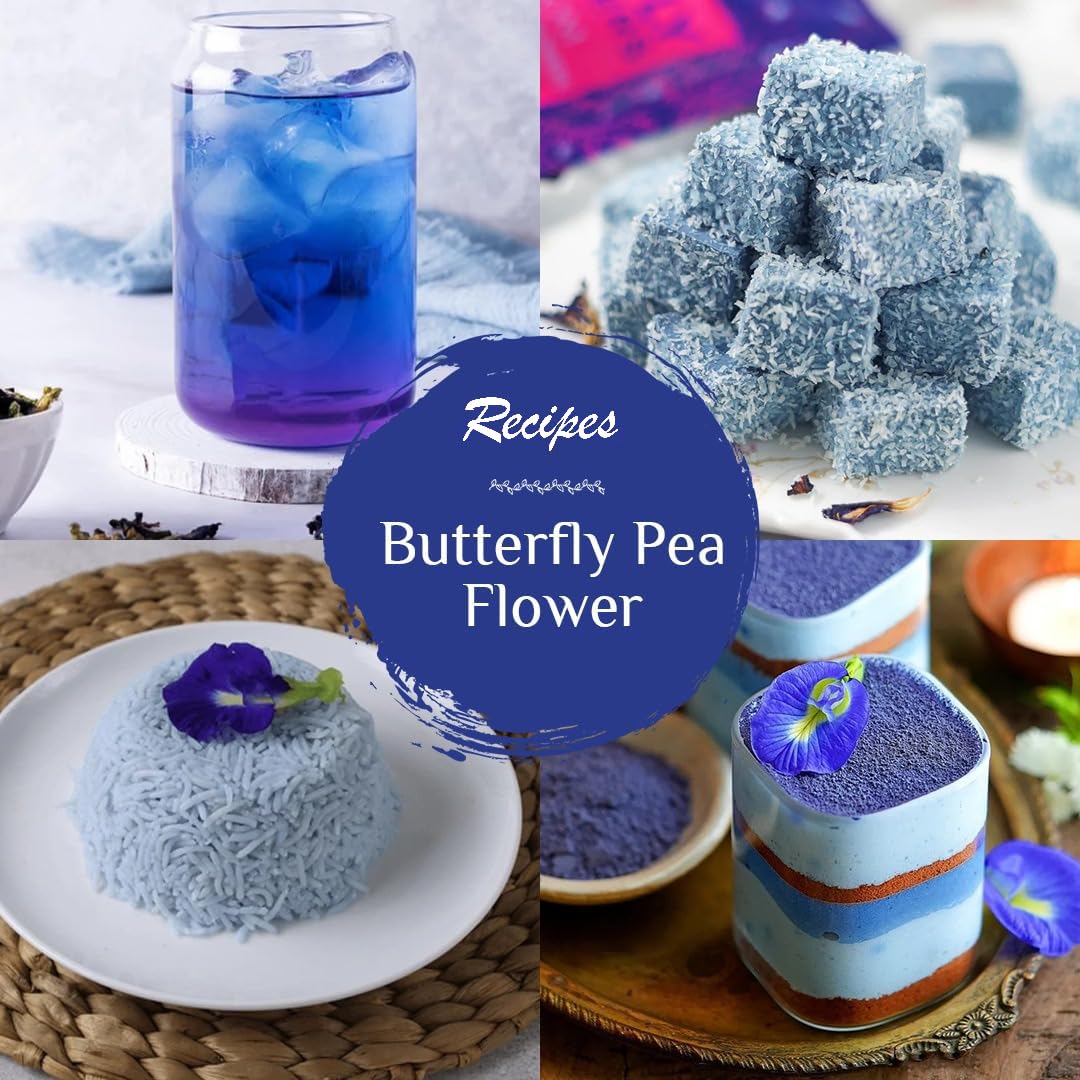 Blue Tea latte inspiration with blue hue