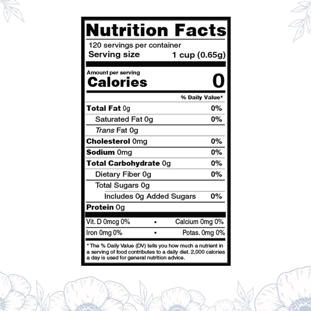 BLUE TEA caffeine-free herbal tea steeping scene, ideal for evening unwinding.