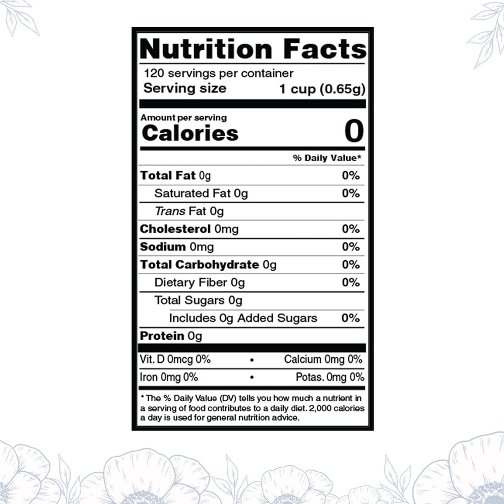 BLUE TEA caffeine-free herbal tea steeping scene, ideal for evening unwinding.