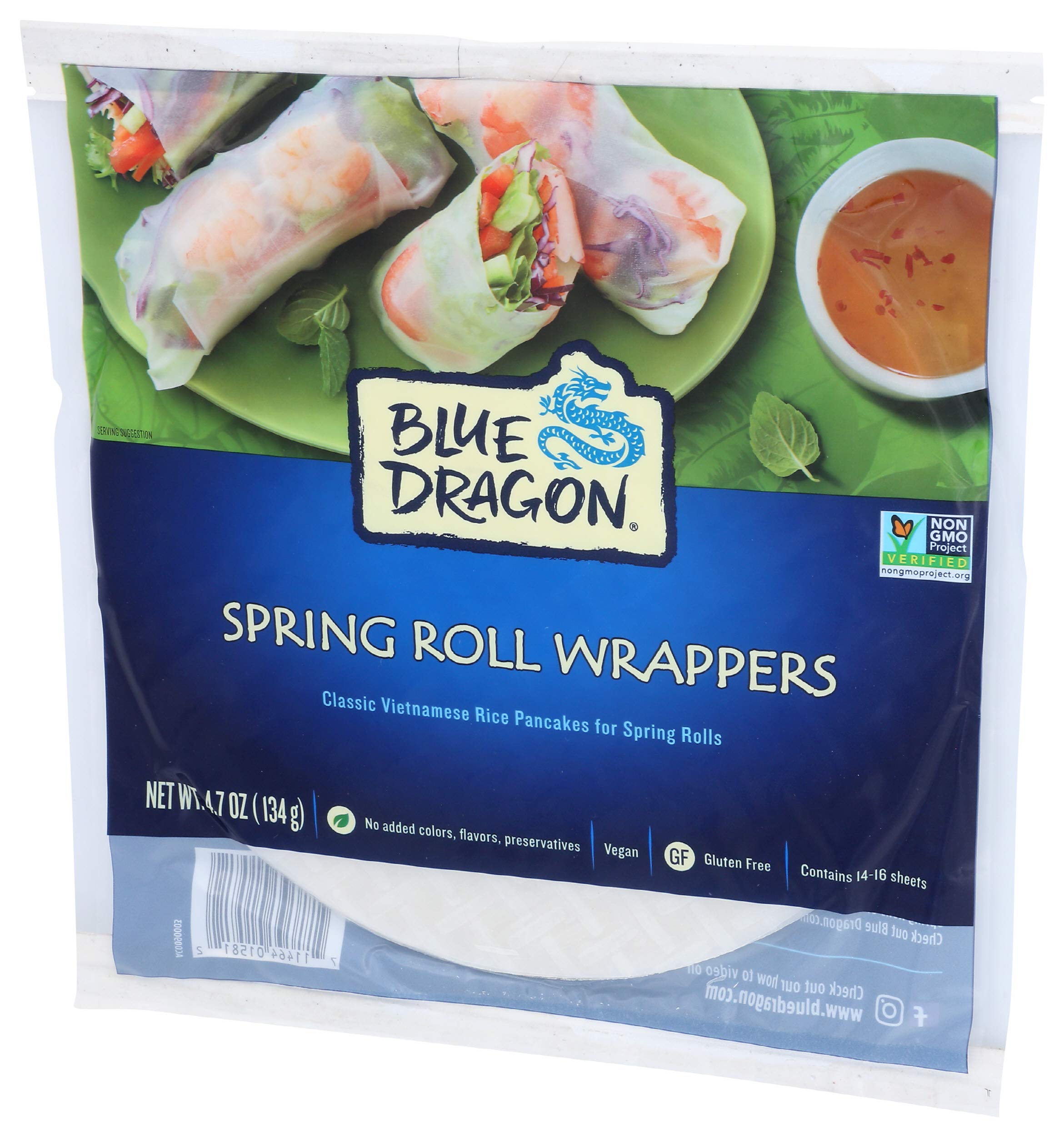 Blue Dragon package shows 14-16 sheets.