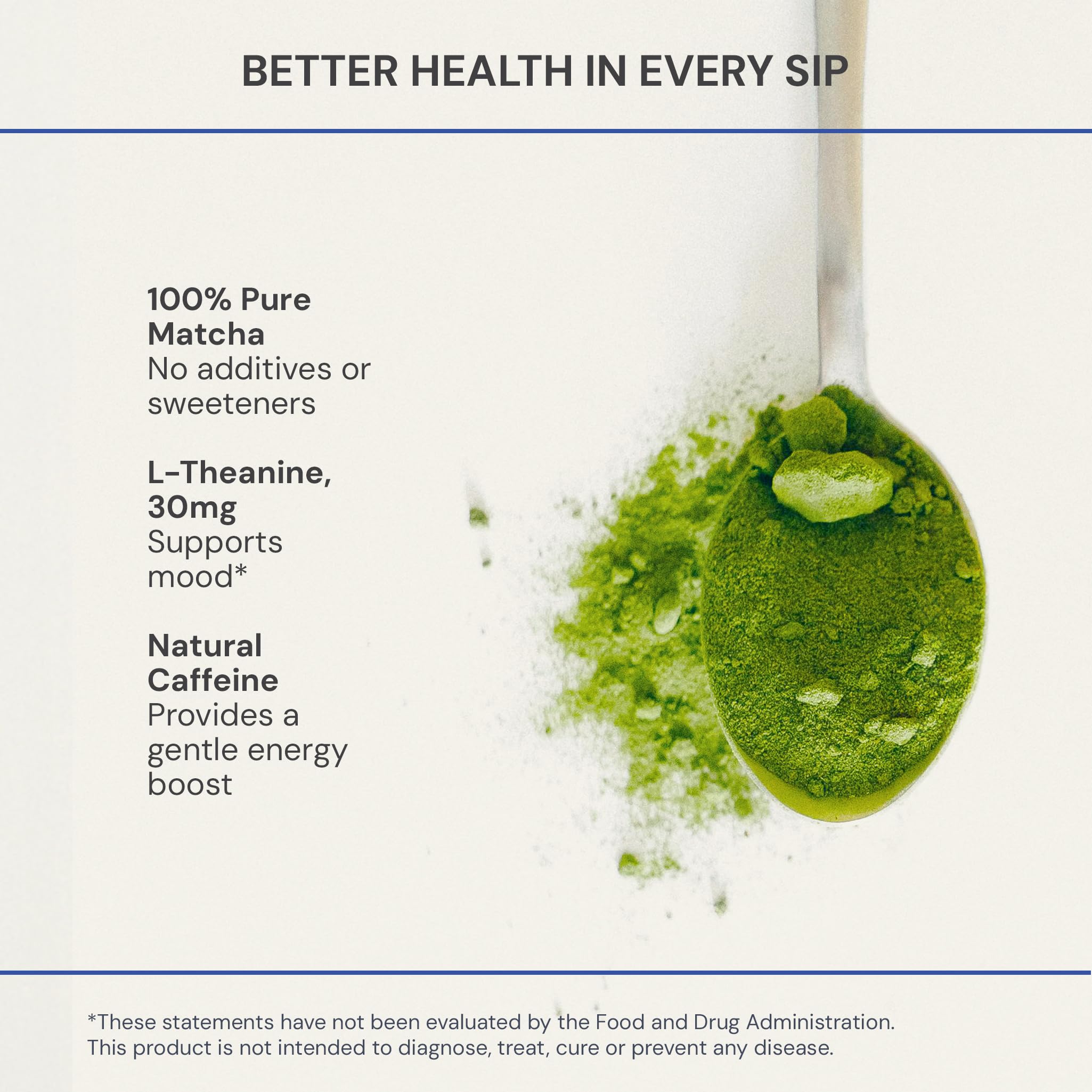 Blueprint Bryan Johnson Matcha powder dissolving into hot water for a balanced cup.