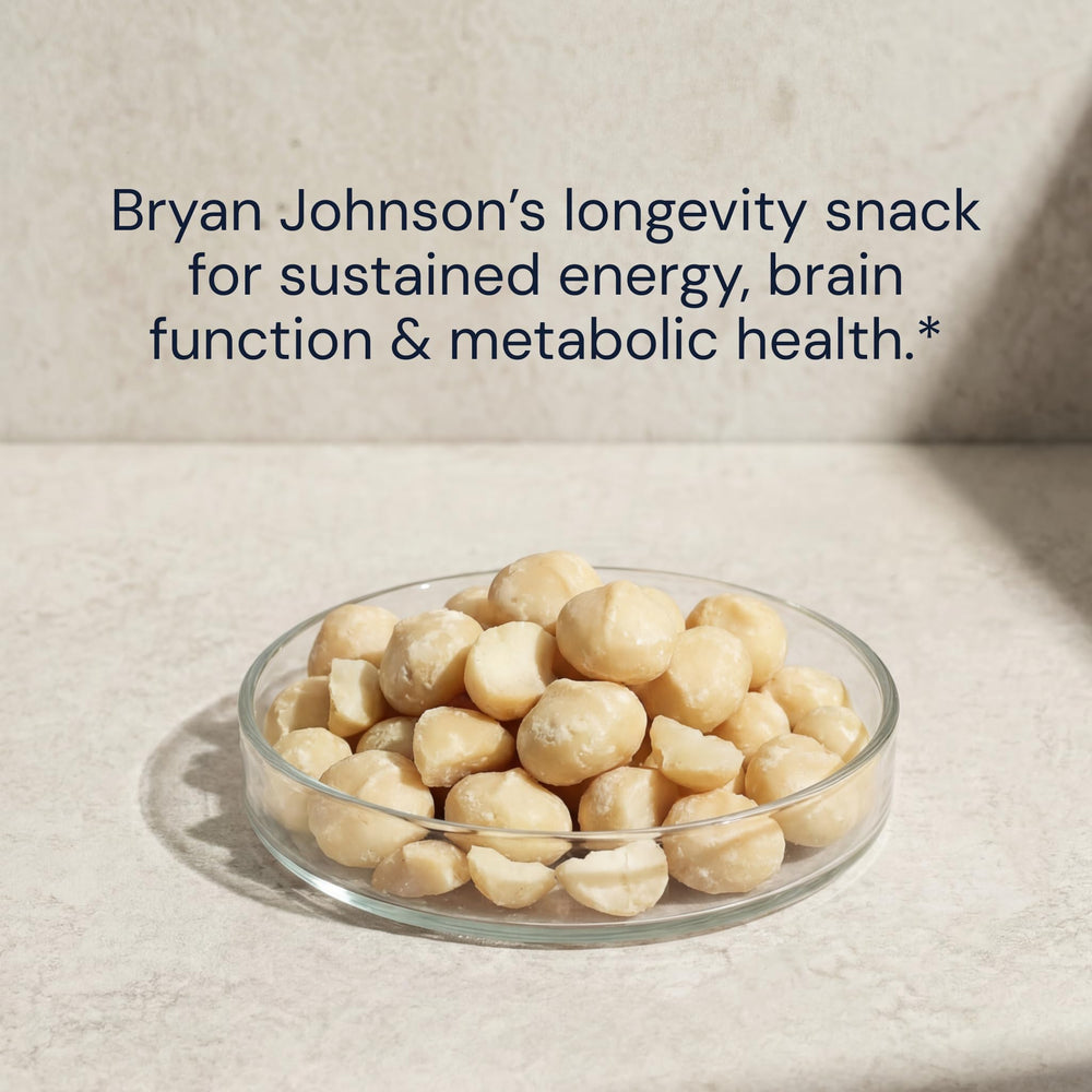 Blueprint Bryan Johnson keto-friendly macadamia nuts as versatile ingredient