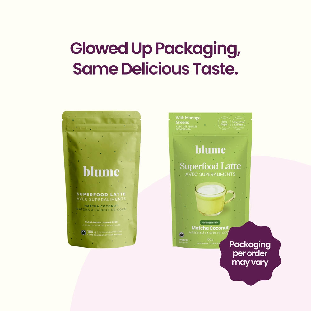 Blume organic certifications label indicating clean ingredients