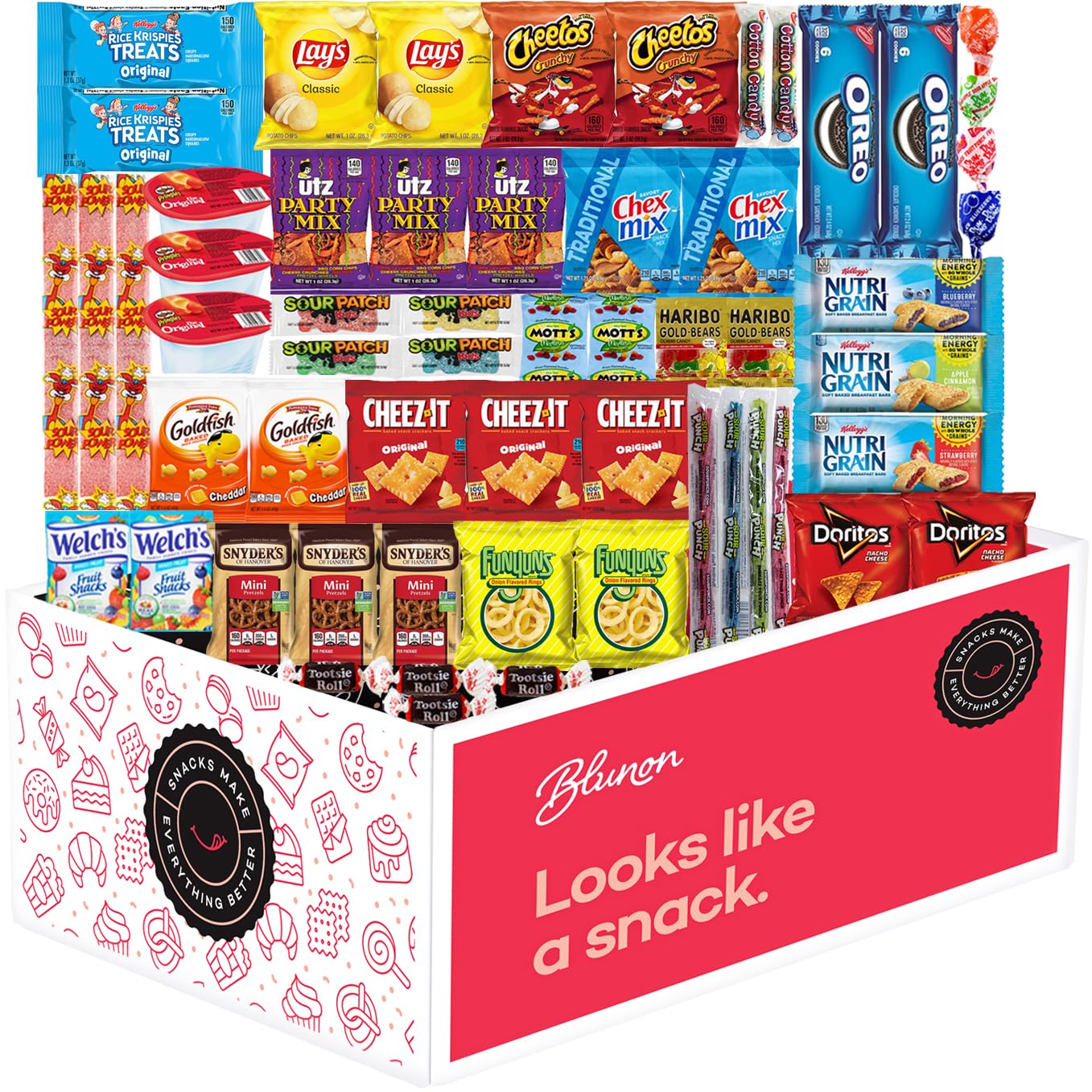 Blunon 58 single-serve packs closeup highlighting convenient, mess-free portion control on the go.