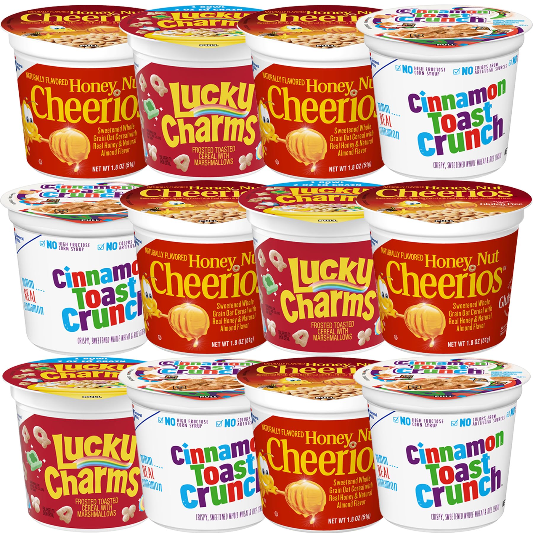Blunon gift box of cereal cups, ready-made care package for friends and family.