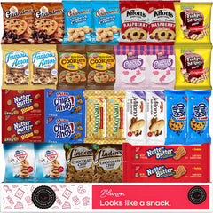 Blunon's Cookies Variety Pack with 30 single-serve bags for easy sharing.