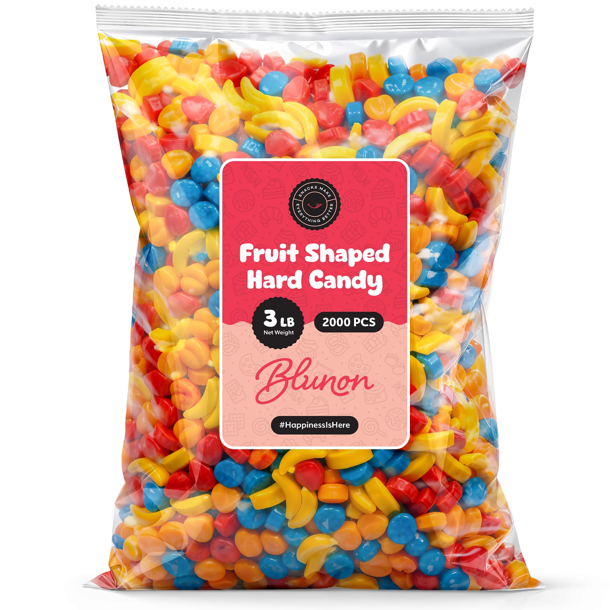 Blunon fruit-shaped hard candy gumball machine refills for restocks