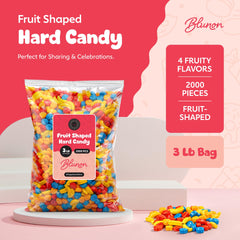 Blunon fruit-shaped hard candy strawberries for gift bags