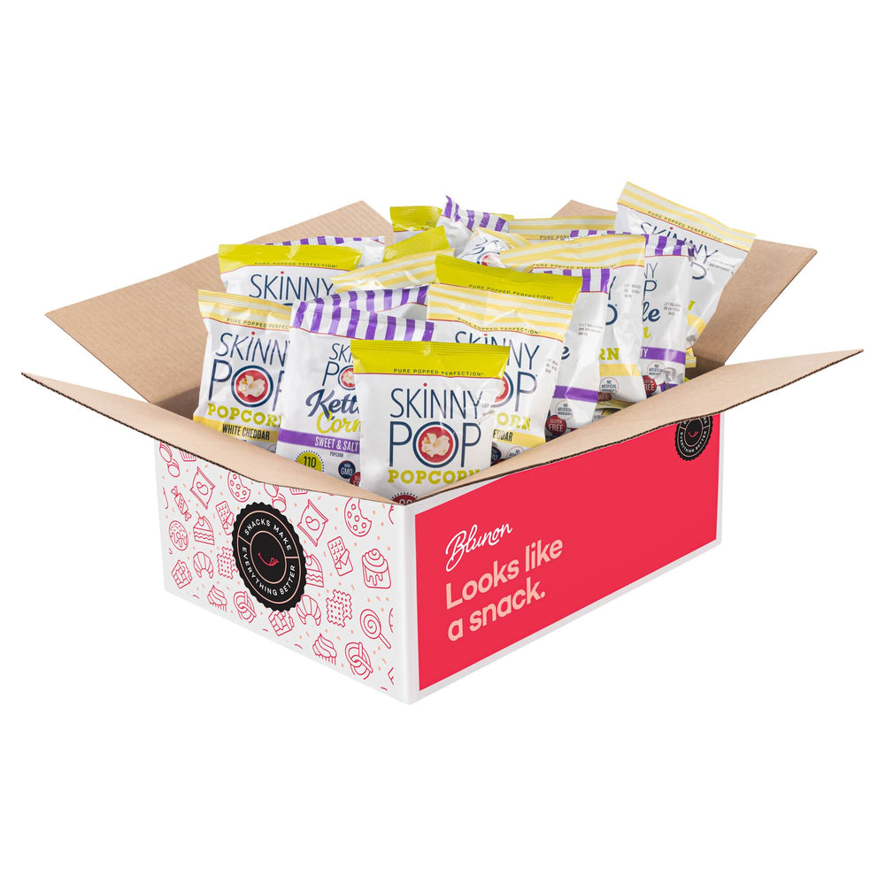Blunon Skinny Pop White Cheddar bag dairy-free option for cheddar lovers.