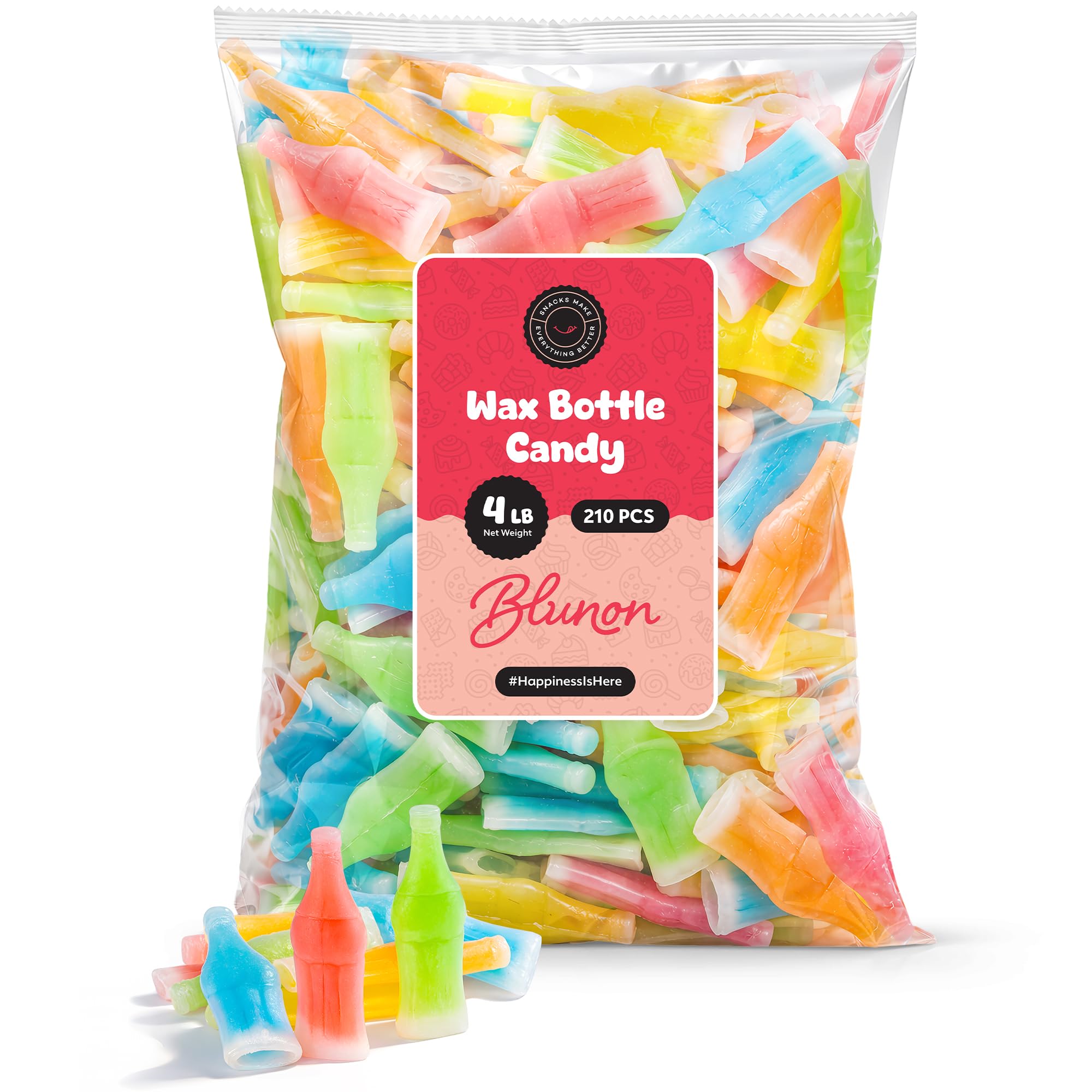 Blunon wax bottle candy bulk pack ideal for party buffets and displays.