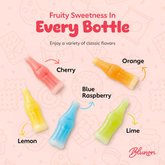 Blunon wax bottle candy juice filling closeup shows fruity center.
