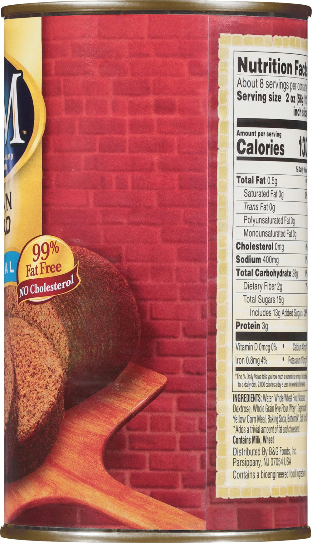 Jam complements B&M Brown Bread Original slices for a snack.